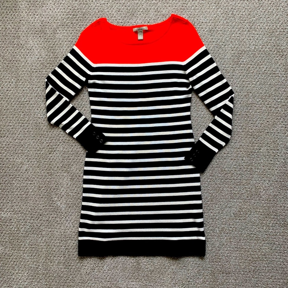 Red white and blue sweater dress